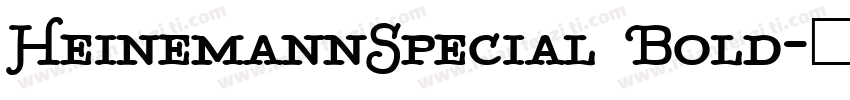 HeinemannSpecial Bold字体转换
